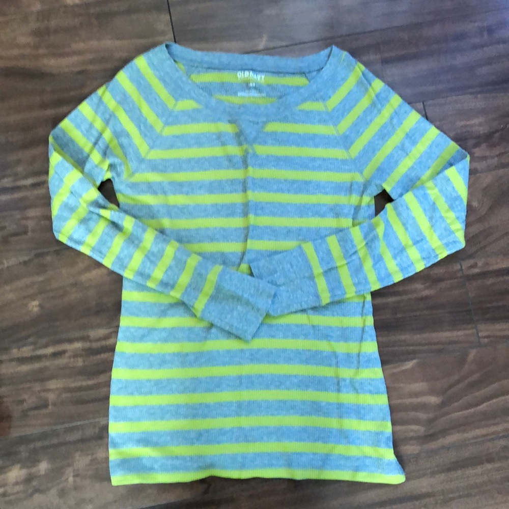 Old Navy - Yellow/Green and Gray Thermal, Large